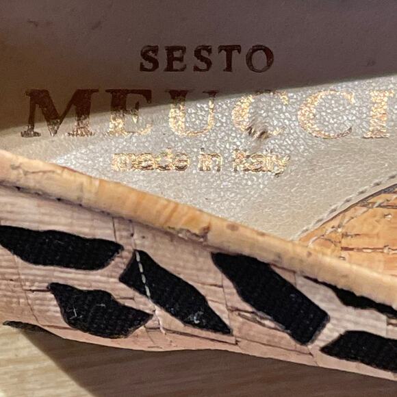 Sesto Meucci Floral Cork Ballet Flats Women's Sz 6.5M New Floor Model Condition - Picture 6 of 10